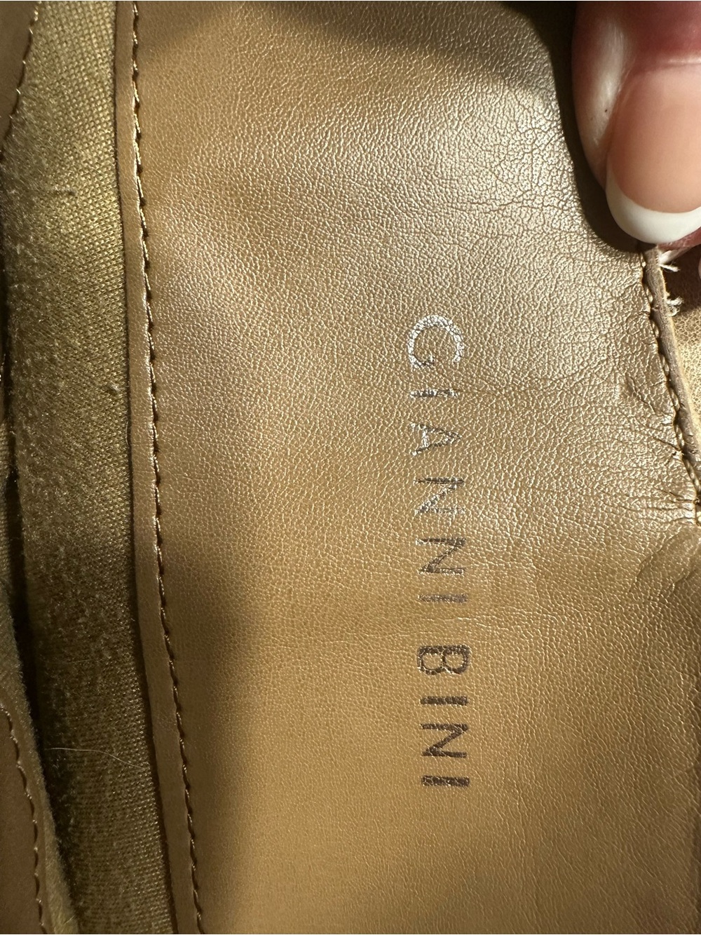 Tall Taupe Gianni Bini Leather Riding Boots - Picture 11 of 12